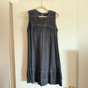 Knox Rose Charcoal Sleeveless Midi Dress